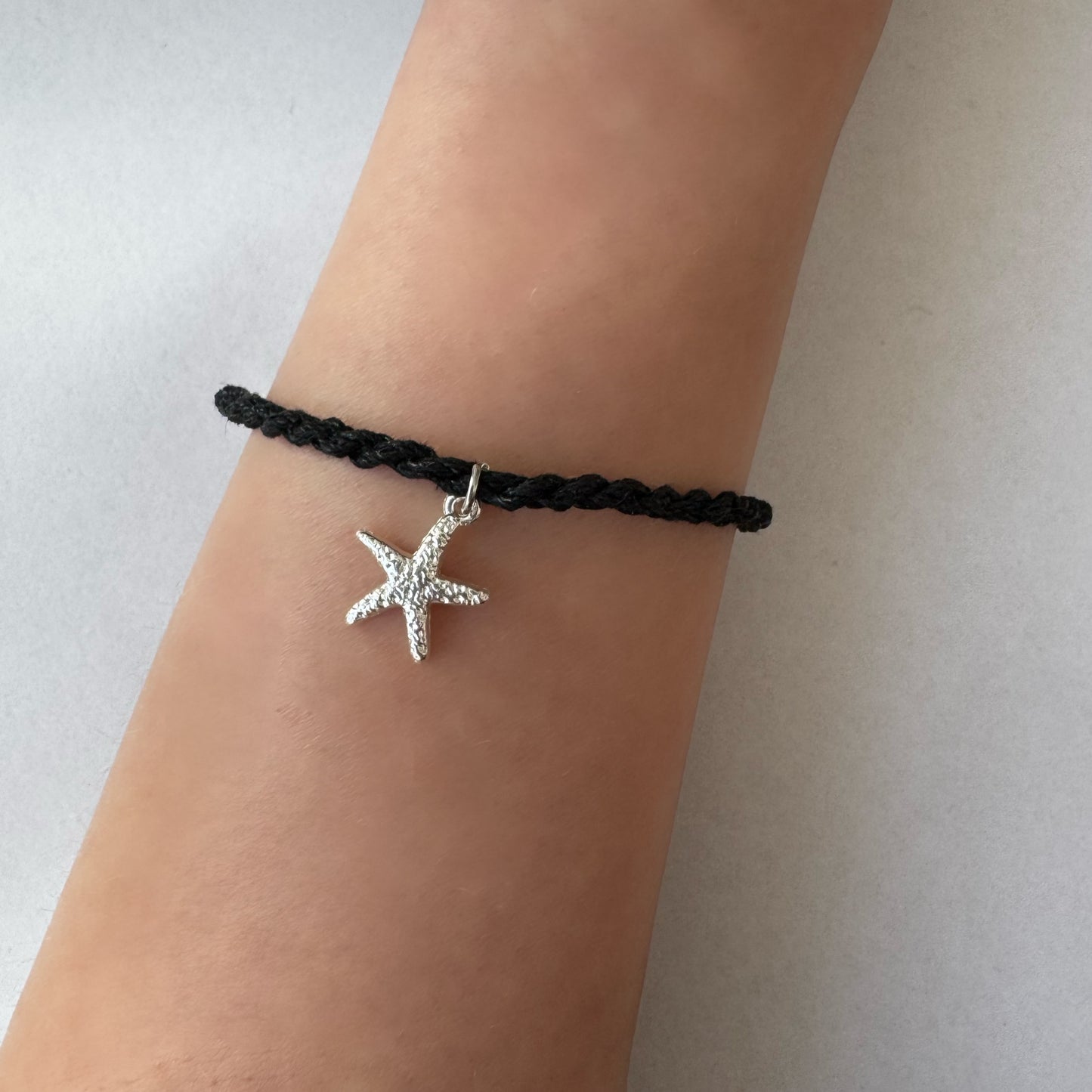 Colorful Rope Bracelet with Starfish Charm