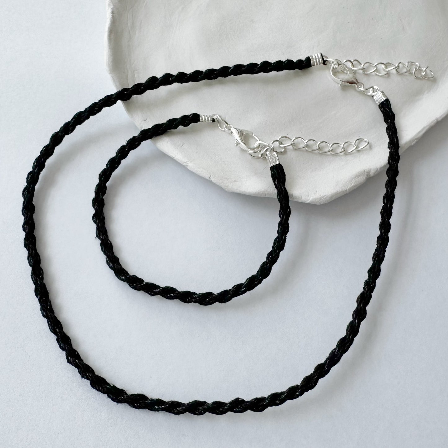 Rope Minimalistic Bracelet and Necklace Set