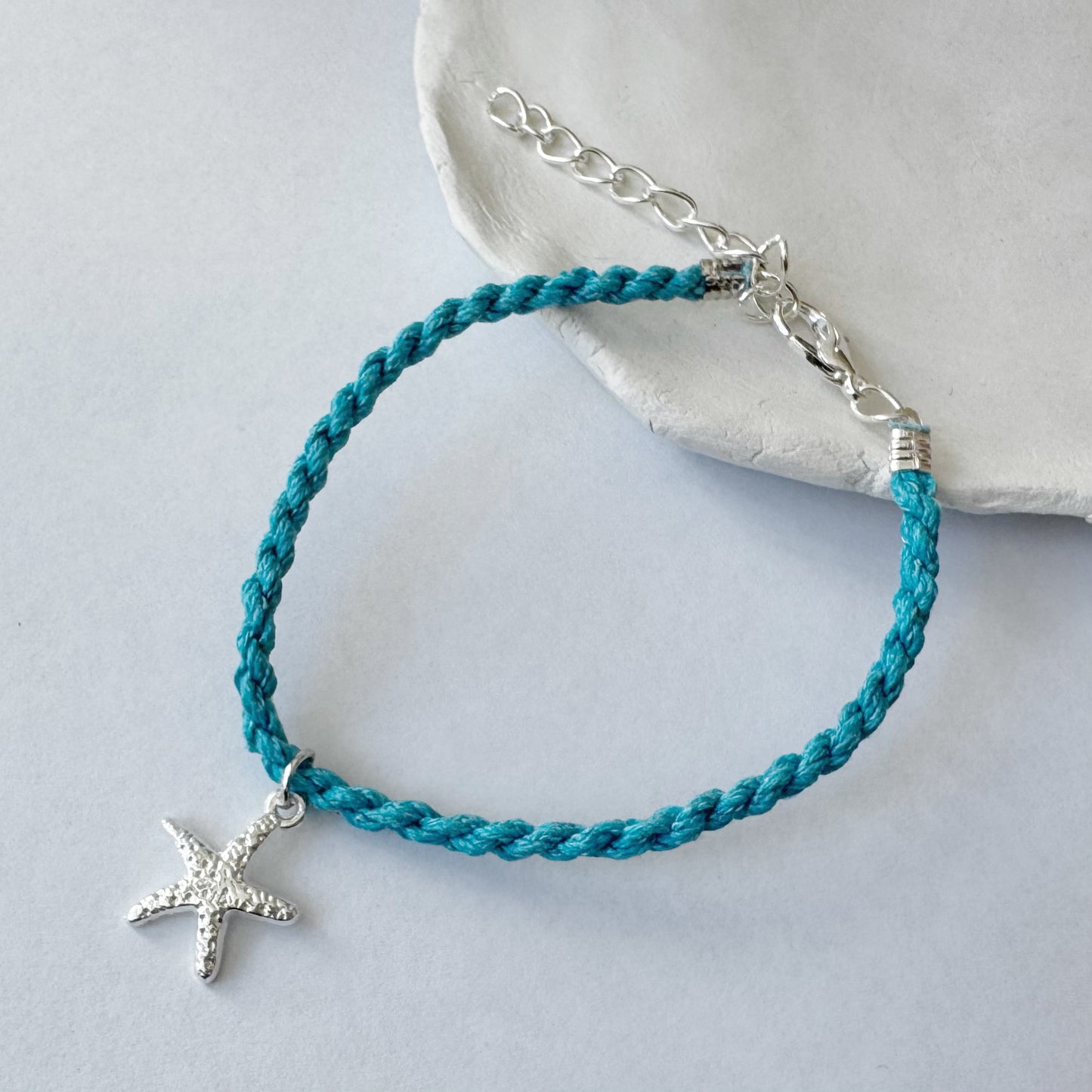 Colorful Rope Bracelet with Starfish Charm