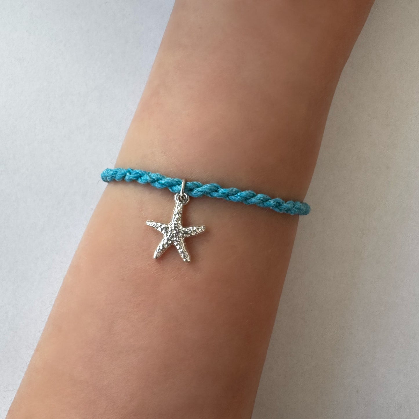 Colorful Rope Bracelet with Starfish Charm
