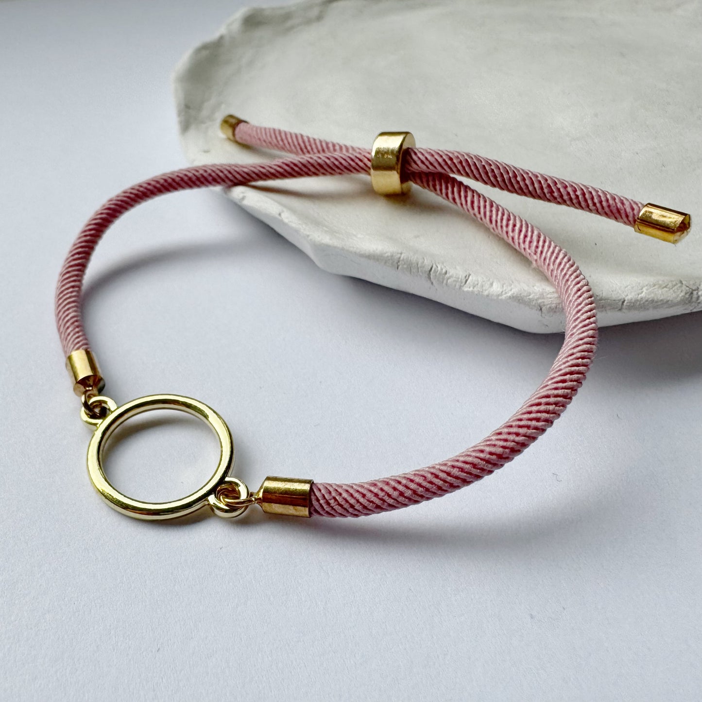 Round Charm Infinity Bracelet - Gift for her