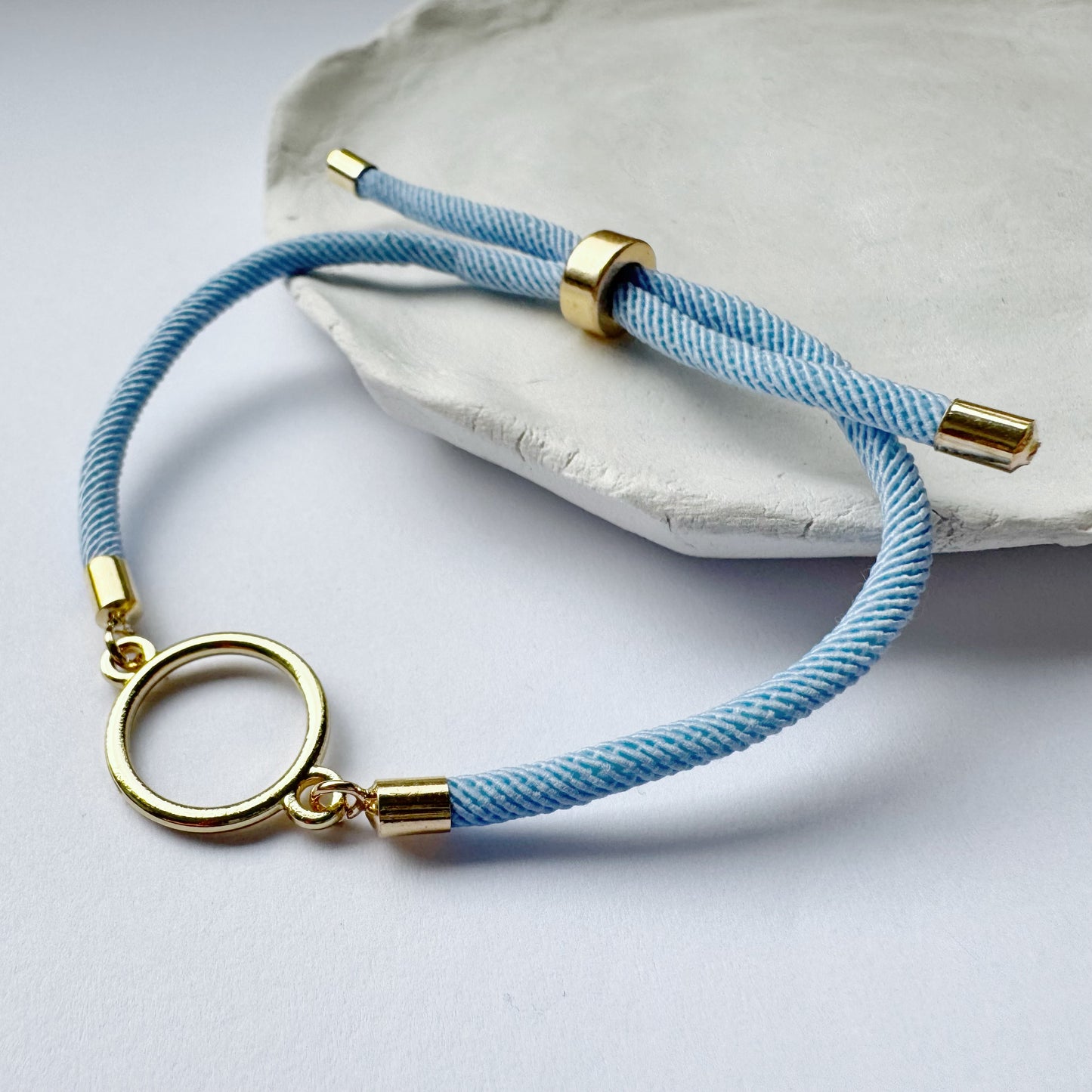 Round Charm Infinity Bracelet - Gift for her