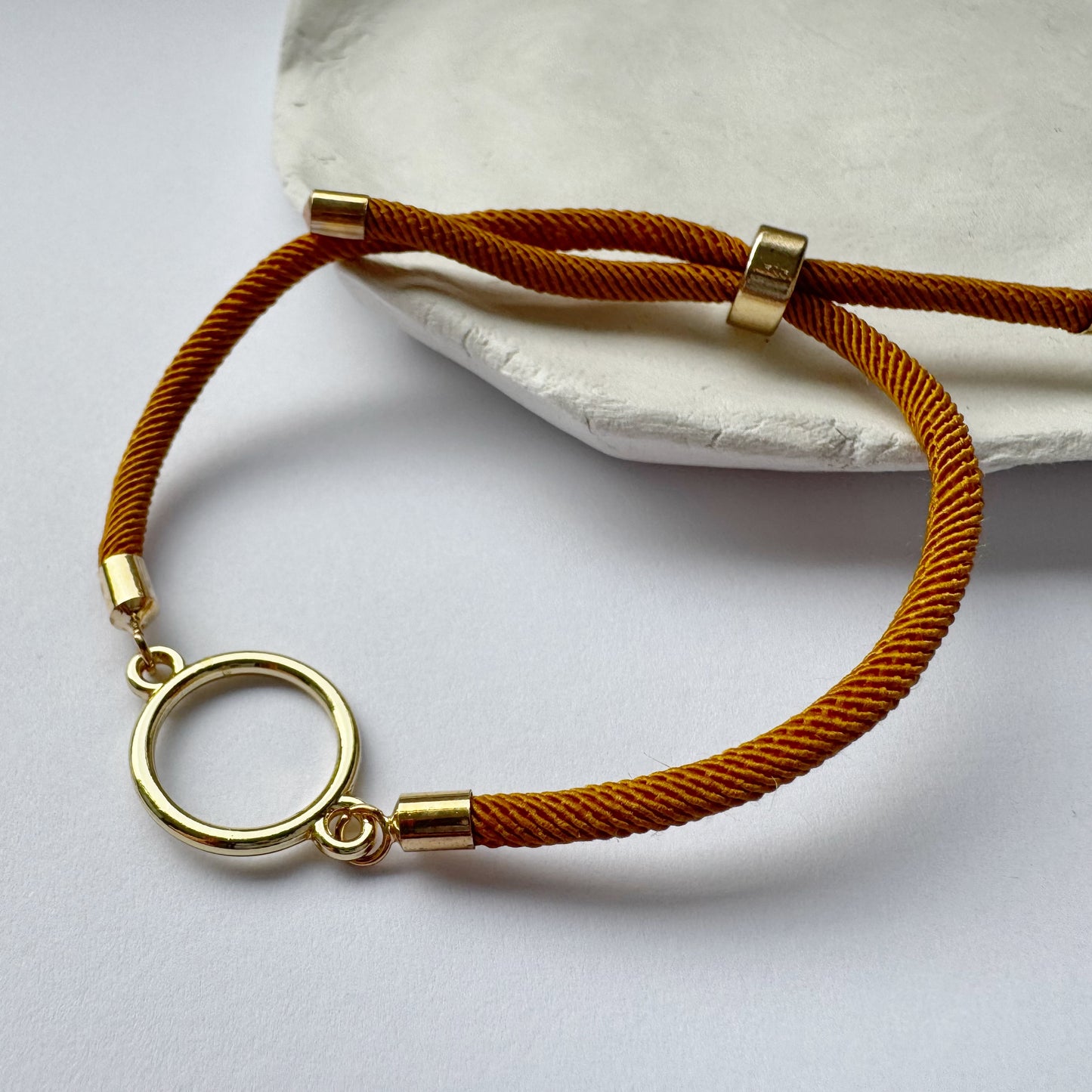 Round Charm Infinity Bracelet - Gift for her