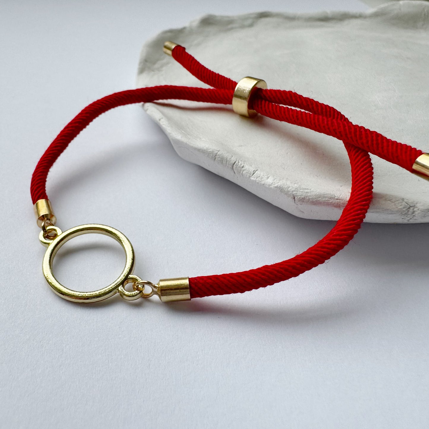 Round Charm Infinity Bracelet - Gift for her