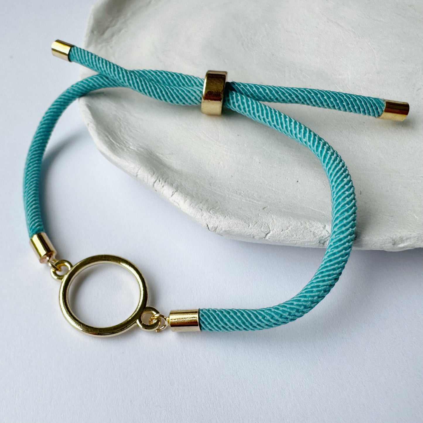 Round Charm Infinity Bracelet - Gift for her