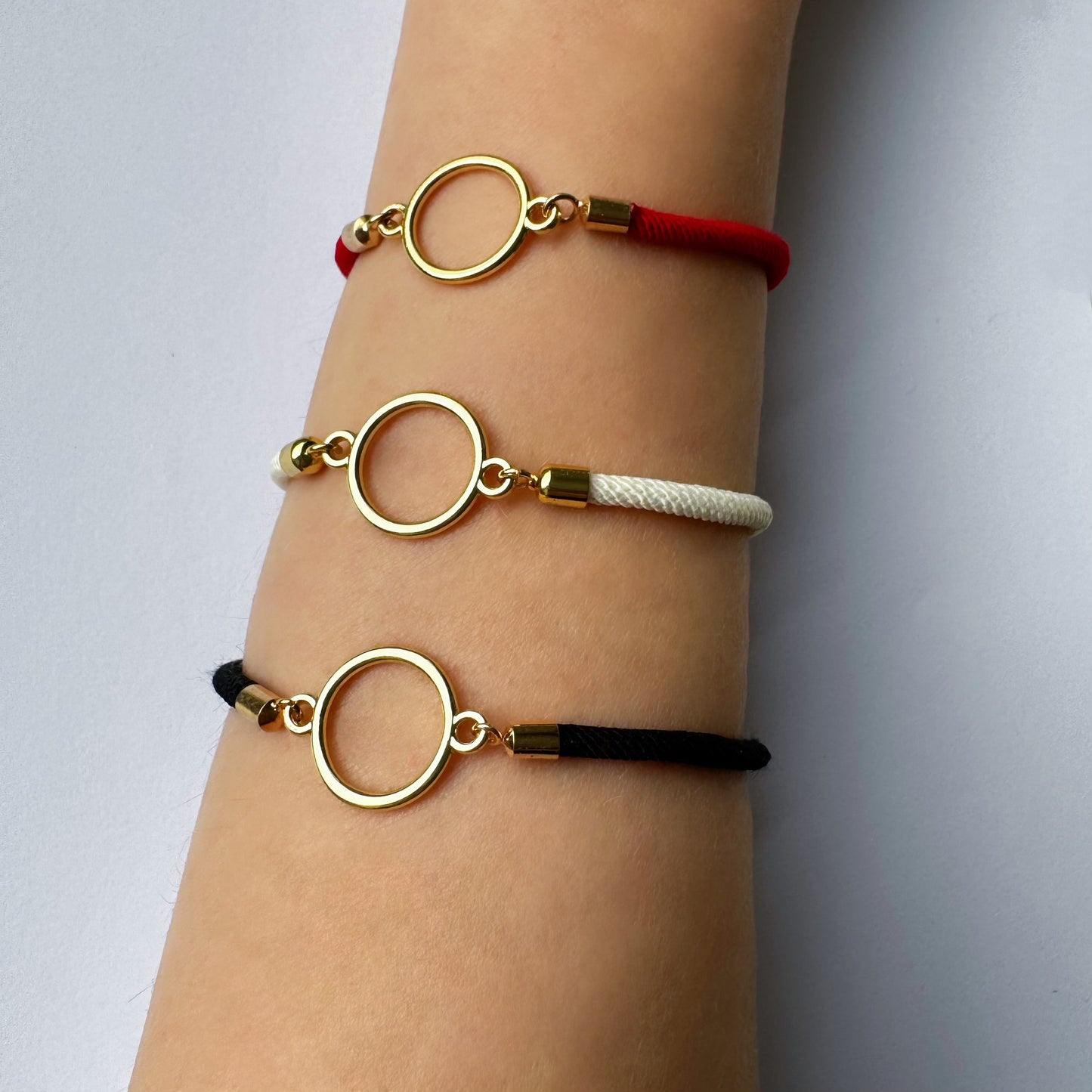 Round Charm Infinity Bracelet - Gift for her