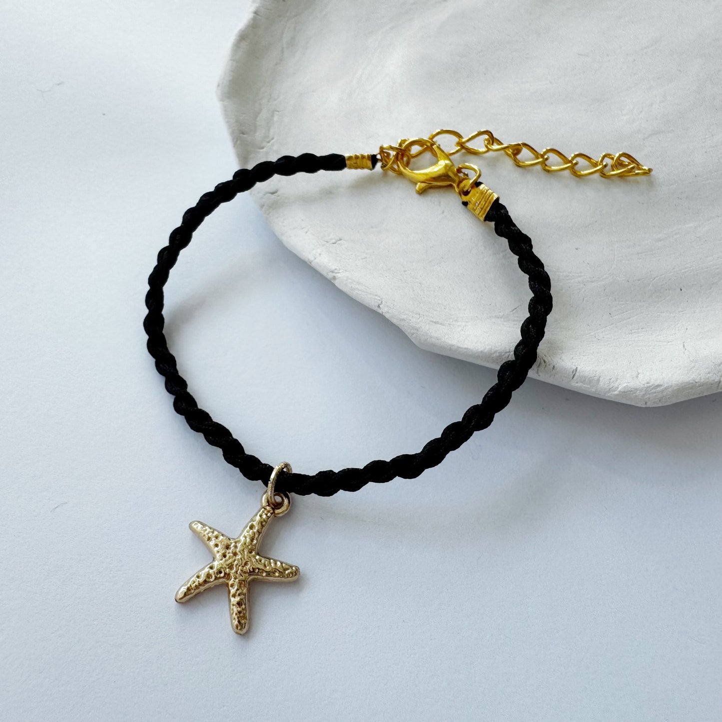 Colorful Rope Bracelet with Starfish Charm